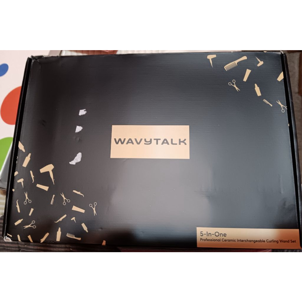 Wavytalk 5 in 1 Curling Iron Wand Set Brush & 4 Interchangeable Ceramic Wands - Picture 14 of 14